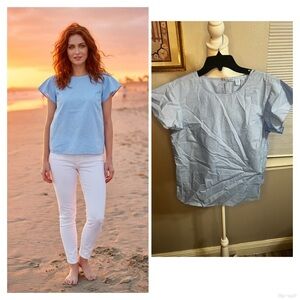 Draper James NWT Blue 8 Medium
Cloister Stripe Flutter Top